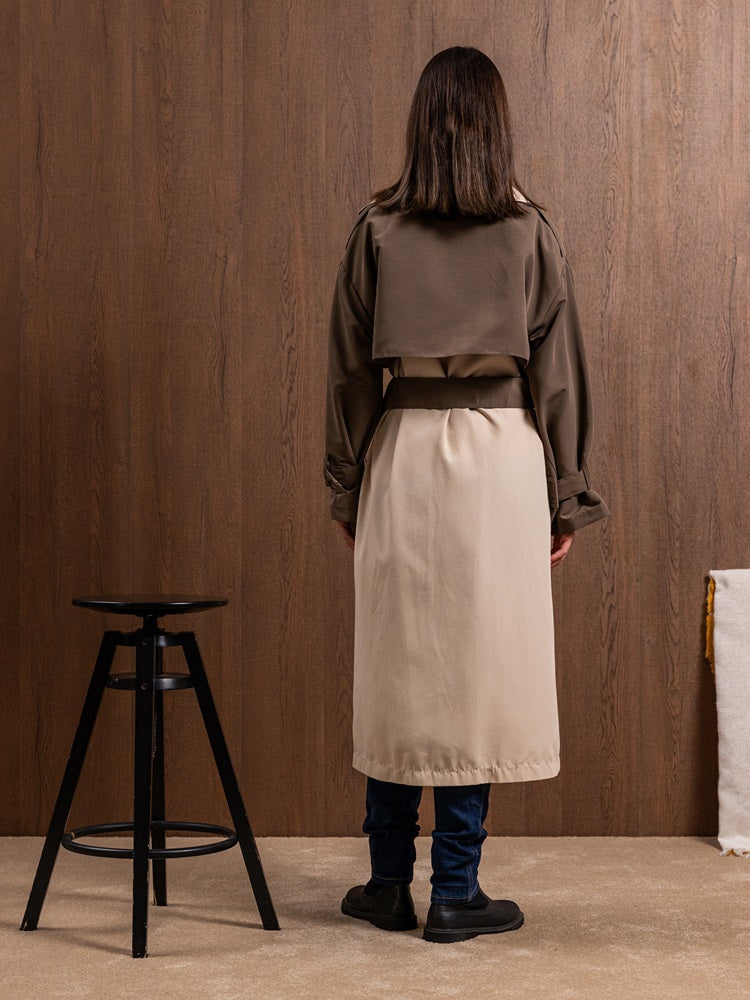 Two-Tone Trench Coat