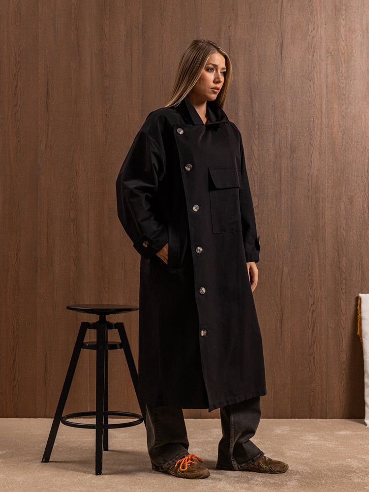 Long Jacket with Pockets