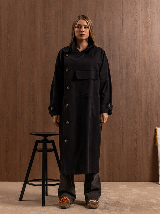 Long Jacket with Pockets