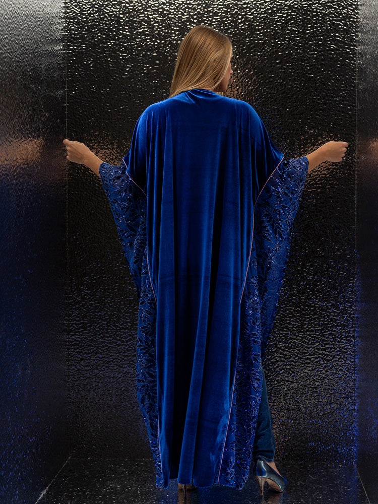 Sapphire Bloom Kaftan