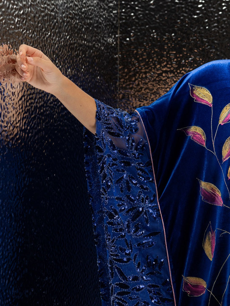 Sapphire Bloom Kaftan