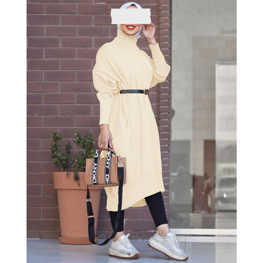 Loose Turtleneck Dress