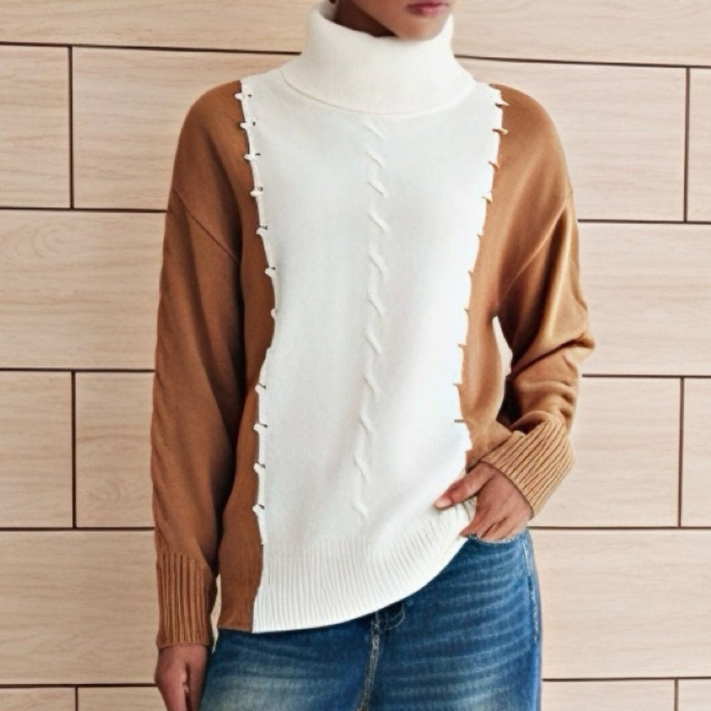 Two Toned Turtleneck