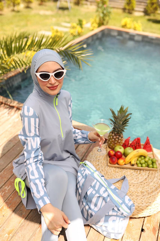 Printed Burkeni Set with Bag