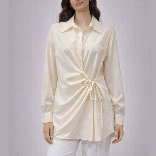 Plain Shirt with Tie