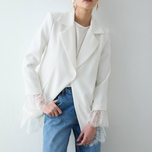 Blazer With Lace